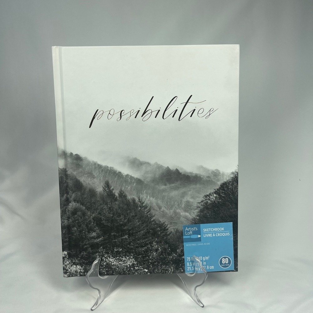 Artist's Loft Possibilities Sketchbook 8.5x11 Misty Forest HC 80 Sheets 75 lb